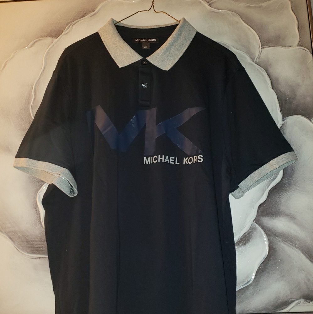 Michael Kors Men’s Polo Dark Blue MK Logo XL